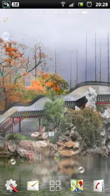 Misty Chinese Garden Wallpaper android App screenshot 1